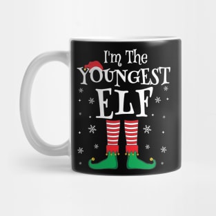 I'm The Youngest Elf Matching Family Christmas Pajama Shirt Mug